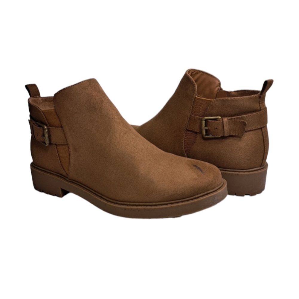 ESPRIT Women's Suede Ankle Boots Brown Size 7.5 M - Picture 3 of 16